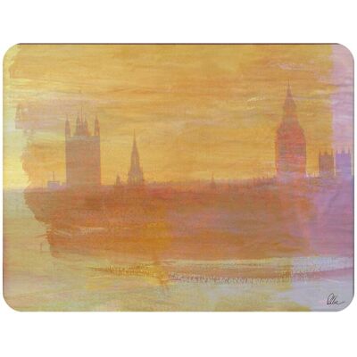 Benjamin Tate Design Big Ben Yellow Mist Blanket in Natural Size: 120 cm x 150 cm Natural 120 cm x 150 cm Benjamin Tate Design Big Ben Yellow Mist Blanket in Natural Size: 120 cm x 150 cm Natural 120 cm x 150 cm