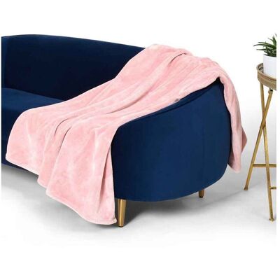Brand Lab Fleece Blanket in Baby Pink Baby Pink Brand Lab Fleece Blanket in Baby Pink Baby Pink