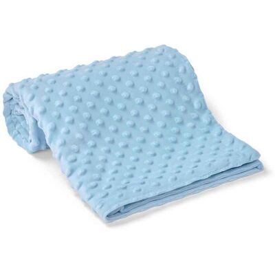 Brand Lab Minky Embossed Blanket in Light Blue Light Blue Brand Lab Minky Embossed Blanket in Light Blue Light Blue