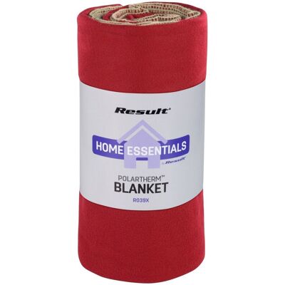 Result Winter Essentials Polartherm Blanket - Rococo Red - Blanket Result Winter Essentials Polartherm Blanket - Rococo Red - Blanket