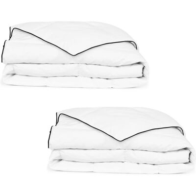 Berkfield Home Winter Down Duvet 2 pcs 150x200 cm in White White 150x200 cm Berkfield Home Winter Down Duvet 2 pcs 150x200 cm in White White 150x200 cm