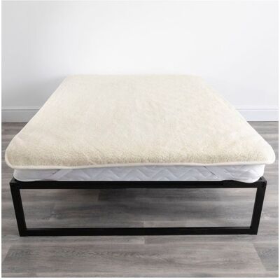 Native Natural Merino Wool Mattress cover - Natural Size: Single Natural Single Native Natural Merino Wool Mattress cover - Natural Size: Single Natural Single