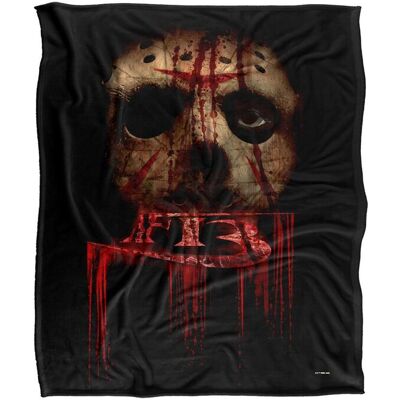 Friday the 13th Blanket, 152x127 cm Remake Poster Silky Touch Super Soft Throw Blanket in White White 152x127 cm Friday the 13th Blanket, 152x127 cm Remake Poster Silky Touch Super Soft Throw Blanket in White White 152x127 cm