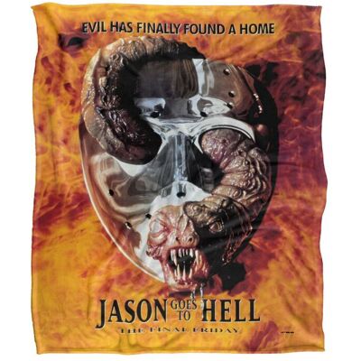 Friday the 13th Blanket, 152x127 cm Jason Goes to Hell Poster Silky Touch Super Soft Throw Blanket in White White 152x127 cm Friday the 13th Blanket, 152x127 cm Jason Goes to Hell Poster Silky Touch Super Soft Throw Blanket in White White 152x127 cm