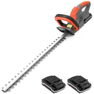 Terratek 20V Cordless Hedge Trimmer Lightweight Cutter, Includes 2 Batteries & 1 Charger in Orange Orange Terratek 20V Cordless Hedge Trimmer Lightweight Cutter, Includes 2 Batteries & 1 Charger in Orange Orange