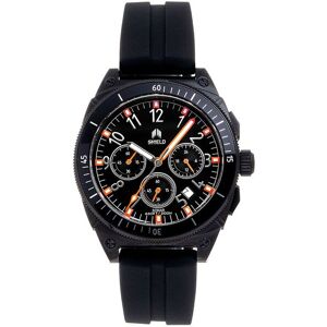 Shield Men's Sonar Chronograph Strap Watch with Date in Black Black One Size Shield Men's Sonar Chronograph Strap Watch with Date in Black Black One Size