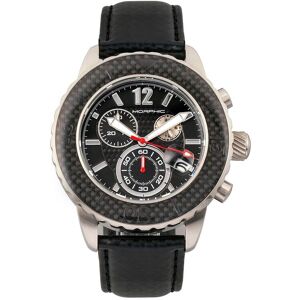 Morphic Men's M51 Series Chronograph Leather-Band Watch with Date in Silver Silver One Size Morphic Men's M51 Series Chronograph Leather-Band Watch with Date in Silver Silver One Size