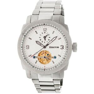 Heritor Automatic Men's Helmsley Semi-Skeleton Bracelet Watch in White White One Size Heritor Automatic Men's Helmsley Semi-Skeleton Bracelet Watch in White White One Size