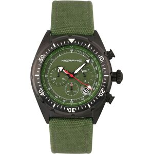Morphic Men's M53 Series Chronograph Fiber-Weaved Leather-Band Watch with Date in Olive Olive One Size Morphic Men's M53 Series Chronograph Fiber-Weaved Leather-Band Watch with Date in Olive Olive One Size