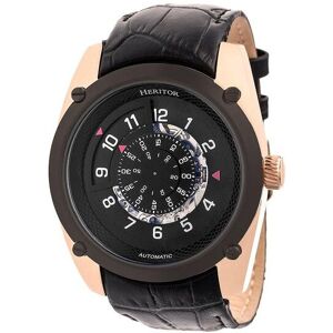 Heritor Automatic Men's Daniels Semi-Skeleton Leather-Band Watch in Rose Gold Rose Gold One Size Heritor Automatic Men's Daniels Semi-Skeleton Leather-Band Watch in Rose Gold Rose Gold One Size