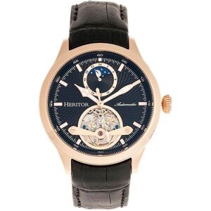 Heritor Automatic Men's Gregory Semi-Skeleton Leather-Band Watch in Rose Gold Rose Gold One Size Heritor Automatic Men's Gregory Semi-Skeleton Leather-Band Watch in Rose Gold Rose Gold One Size