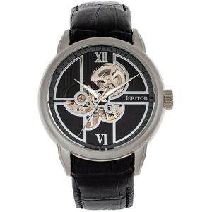 Heritor Automatic Men's Sanford Semi-Skeleton Leather-Band Watch in Silver Silver One Size Heritor Automatic Men's Sanford Semi-Skeleton Leather-Band Watch in Silver Silver One Size