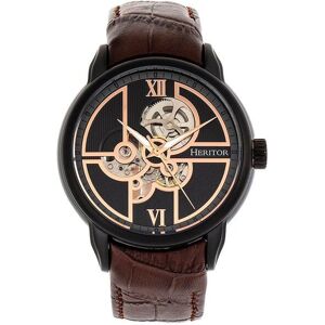 Heritor Automatic Men's Sanford Semi-Skeleton Leather-Band Watch in Brown Brown One Size Heritor Automatic Men's Sanford Semi-Skeleton Leather-Band Watch in Brown Brown One Size