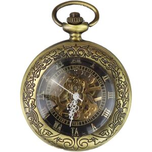Oliver Tweed Pocket Watch Mechanical Peaky Blinders Hunter Automatic in Gold Gold One Size Oliver Tweed Pocket Watch Mechanical Peaky Blinders Hunter Automatic in Gold Gold One Size