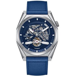 Heritor Automatic Men's Amadeus Semi-Skeleton Leather-Band Watch in Blue Blue One Size Heritor Automatic Men's Amadeus Semi-Skeleton Leather-Band Watch in Blue Blue One Size