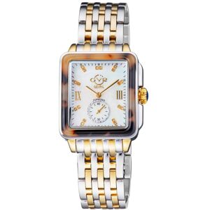 GV2 Women's Bari Tortoise, Swiss Quartz Watch, MOP White Dial, 316L Stainless Steel, & Sapphire Crystal in Gold Gold One Size GV2 Women's Bari Tortoise, Swiss Quartz Watch, MOP White Dial, 316L Stainless Steel, & Sapphire Crystal in Gold Gold One Size