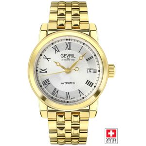 Gevril Men's Madison 2575 Swiss Automatic Swiss Automatic Sellita SW200 Silver Dial SS IP Yellow Gold Watch Gold One Size Gevril Men's Madison 2575 Swiss Automatic Swiss Automatic Sellita SW200 Silver Dial SS IP Yellow Gold Watch Gold One Size