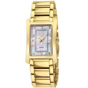 GV2 Women's Luino, Swiss Quartz Watch, White MOP Dial, 316L Stainless Steel, & Sapphire Crystal in Gold Gold One Size GV2 Women's Luino, Swiss Quartz Watch, White MOP Dial, 316L Stainless Steel, & Sapphire Crystal in Gold Gold One Size