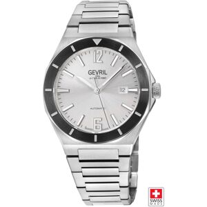 Gevril Men's High Line, Swiss Automatic Watch, Silver Dial, 316L Stainless Steel, & Sapphire Crystal Silver One Size Gevril Men's High Line, Swiss Automatic Watch, Silver Dial, 316L Stainless Steel, & Sapphire Crystal Silver One Size