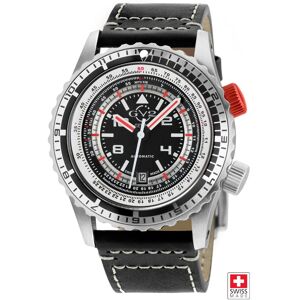 GV2 Men's Contasecondi, Swiss Automatic Watch, Black Dial, Unidirectional Bezel, Hand made Italian leather, & Sapphire Crystal Black One Size GV2 Men's Contasecondi, Swiss Automatic Watch, Black Dial, Unidirectional Bezel, Hand made Italian leather, & Sapphire Crystal Black One Size