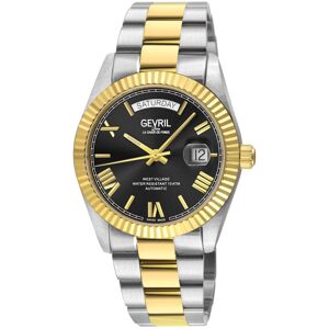 Gevril Men's West Village, Swiss Automatic Watch, Black Dial, 316L Stainless Steel, & Sapphire Crystal Multicolor One Size Gevril Men's West Village, Swiss Automatic Watch, Black Dial, 316L Stainless Steel, & Sapphire Crystal Multicolor One Size
