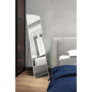 Living and Home 37cm W x 147cm H Rectangular Full Length Mirror with Metal Frame in White Size: 37 cm W x 147 cm H White 37 cm W x 147 cm H Living and Home 37cm W x 147cm H Rectangular Full Length Mirror with Metal Frame in White Size: 37 cm W x 147 cm H White 37 cm W x 147 cm H