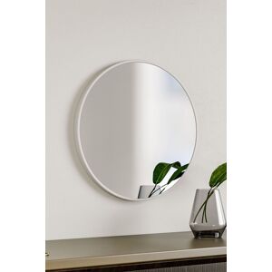 Living and Home 40CM Nordic Round Wall Mirror in White White Living and Home 40CM Nordic Round Wall Mirror in White White