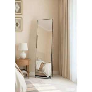 Living and Home 160 x 50cm Black Framed Rounded Rectangle Full Length Mirror - Standing or Wall-Mounted Size: 160 x 50 cm Black 160 x 50 cm Living and Home 160 x 50cm Black Framed Rounded Rectangle Full Length Mirror - Standing or Wall-Mounted Size: 160 x 50 cm Black 160 x 50 cm
