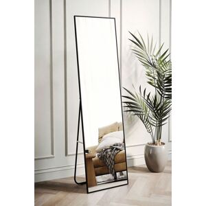 Living and Home Rectangular Full Length Mirror Freestanding Hanging Black Black Living and Home Rectangular Full Length Mirror Freestanding Hanging Black Black