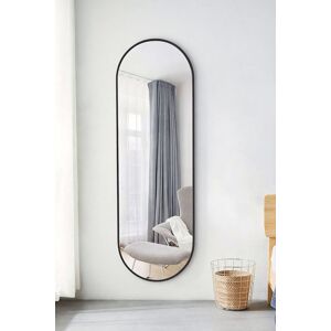 Living and Home 40x120cm Full-Length Mirror Capsule Wall Mirror for Makeup & Dressing in Black Size: 40x120 cm Black 40x120 cm Living and Home 40x120cm Full-Length Mirror Capsule Wall Mirror for Makeup & Dressing in Black Size: 40x120 cm Black 40x120 cm