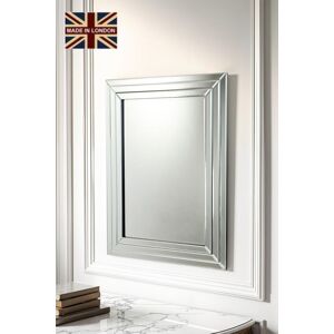 Yearn Mirrors Triple Stepped Bevelled Wall Mirror 119x89cm in Black Size: 119x89 cm Black 119x89 cm Yearn Mirrors Triple Stepped Bevelled Wall Mirror 119x89cm in Black Size: 119x89 cm Black 119x89 cm