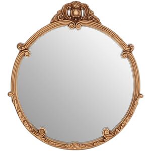 Orsina Tina Gold Finish Round Acanthus Leaf Wall Mirror Gold Orsina Tina Gold Finish Round Acanthus Leaf Wall Mirror Gold