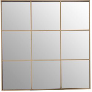 Orsina Oriel Grid Wall Mirror in Gold Gold Orsina Oriel Grid Wall Mirror in Gold Gold