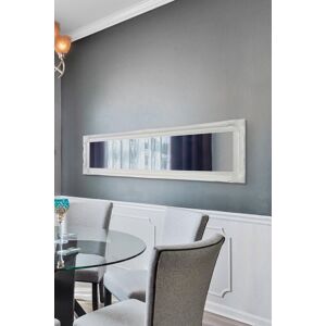 MirrorOutlet "Hamilton" White Shabby Chic Full Length Wall Mirror 167cm x 45cm Size: 167 cm x 45 cm White 167 cm x 45 cm MirrorOutlet "Hamilton" White Shabby Chic Full Length Wall Mirror 167cm x 45cm Size: 167 cm x 45 cm White 167 cm x 45 cm