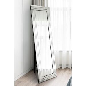 MirrorOutlet Cheval Triple-Bevel Free Standing Mirror 170 x 58 CM 5ft7 x 1ft11 in Silver Size: 1 Pack Silver 1 Pack MirrorOutlet Cheval Triple-Bevel Free Standing Mirror 170 x 58 CM 5ft7 x 1ft11 in Silver Size: 1 Pack Silver 1 Pack