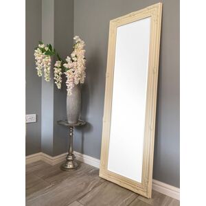 Downton Interiors Antique Style Cream Tall Ornate Dressing Wall Mirror with Bevelled Glass 142cm Cream Downton Interiors Antique Style Cream Tall Ornate Dressing Wall Mirror with Bevelled Glass 142cm Cream