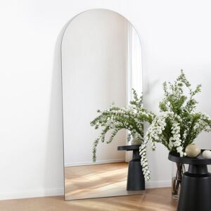 Home Garden Direct Albano Large Frameless Arched Full Length Mirror 179x80cm in Clear Size: 179x80 cm Clear 179x80 cm Home Garden Direct Albano Large Frameless Arched Full Length Mirror 179x80cm in Clear Size: 179x80 cm Clear 179x80 cm