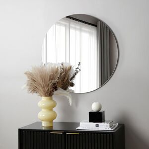 Home Garden Direct Levico Frameless Round Wall Mirror 70x70cm in Clear Size: 70x70 cm Clear 70x70 cm Home Garden Direct Levico Frameless Round Wall Mirror 70x70cm in Clear Size: 70x70 cm Clear 70x70 cm