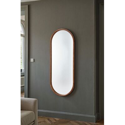 Yearn Mirrors Quebec Walnut Full Length Oval Mirror Walnut Yearn Mirrors Quebec Walnut Full Length Oval Mirror Walnut