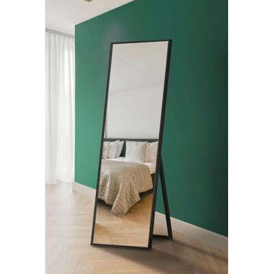 MirrorOutlet Black Aluminium Edged Cheval Mirror 67" X 23" (170CM X 58CM) Size: 1 Pack Black 1 Pack MirrorOutlet Black Aluminium Edged Cheval Mirror 67" X 23" (170CM X 58CM) Size: 1 Pack Black 1 Pack