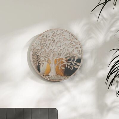 Berkfield Home Mirror Sand 60x2.5 cm Iron Round for Indoor Use in Beige Beige 60x2.5 cm Berkfield Home Mirror Sand 60x2.5 cm Iron Round for Indoor Use in Beige Beige 60x2.5 cm