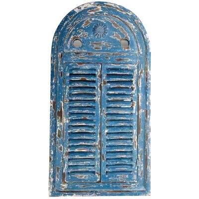Esschert Design - Louvre Window Mirror - Weathered blue Esschert Design - Louvre Window Mirror - Weathered blue