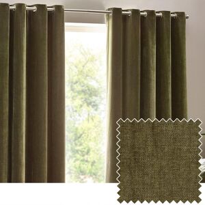 Yard Heavy Chenille Woven Velvet Eyelet Curtain