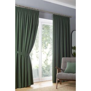 Fusion 'Dijon' Thermal and Blackout Fully Lined Pencil Pleat Curtains