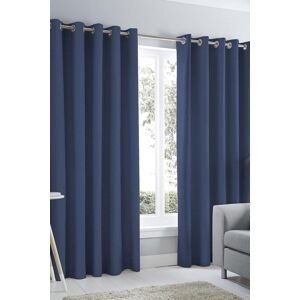 Fusion 'Sorbonne' 100% Cotton Light Filtering Plain Dyed Eyelet Curtains