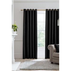 Laurence Llewelyn-Bowen Montrose' Velvet Blackout-Coated Pair of Eyelet Curtains