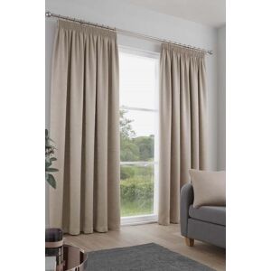 Fusion 'Galaxy' Pair of Light Reducing Thermal Effect Pencil Pleat Curtains