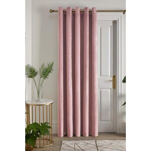 Laurence Llewelyn-Bowen 'Montrose' Velvet Blackout Eyelet Single Panel Door Curtain