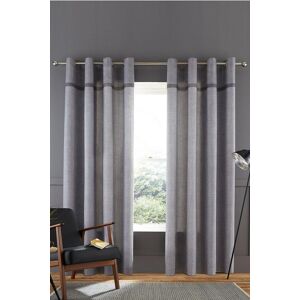 Catherine Lansfield 'Melville' Woven Texture Unlined Curtains