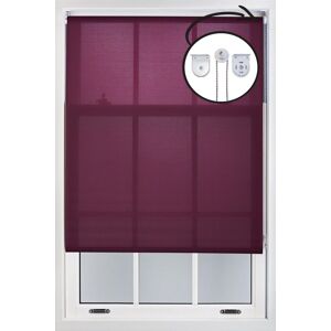 Furnished Aubergine Blue Daylight Roller Blinds with Metal Fittings - Trimmable Window Shade Size: 185 cm width x 165 cm drop Aubergine 185 cm width x 165 cm drop Furnished Aubergine Blue Daylight Roller Blinds with Metal Fittings - Trimmable Window Shade Size: 185 cm width x 165 cm drop Aubergine 185 cm width x 165 cm drop